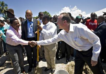 PIH Mireblais hospital opening ceremony Sept 2010.jpg